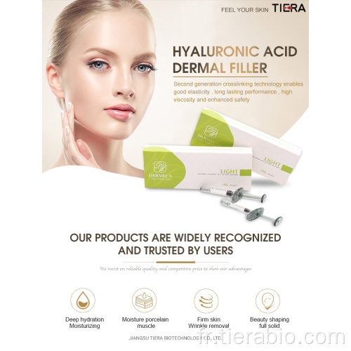 Remplisseur de lèvres injectable de remplissage de nez d&#39;acide hyaluronique